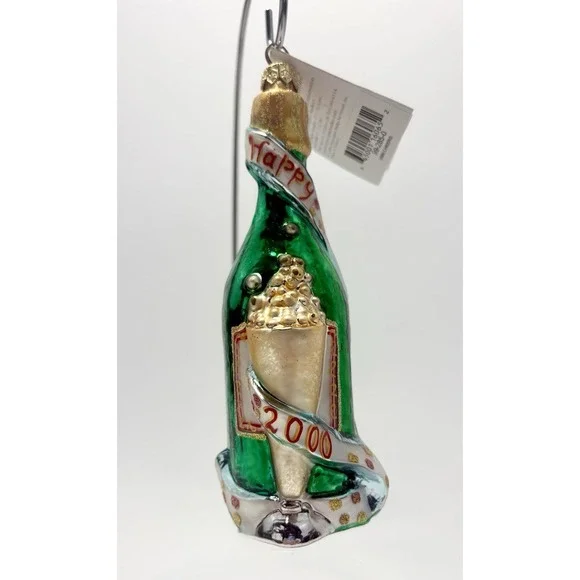 Christopher Radko Cheers Happy New Year 1999 Glass Christmas Ornament 99-285-0 - Picture 1 of 9